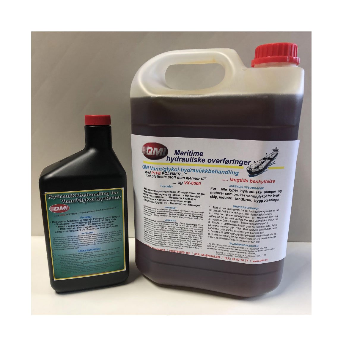 QMI Water/glycol hydraulic treatment with PTFE Veteranbilen